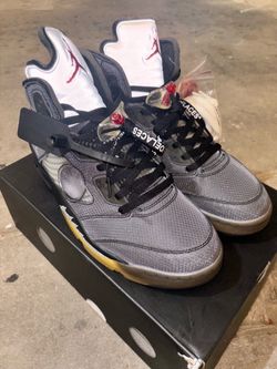 Off-White x Air Jordan 5 Sneakers Muslin Size 12