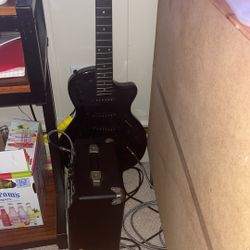 Guitar With A Amplifier