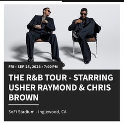 200 Level Usher & Chris brown concert tickets (ticketmasters)