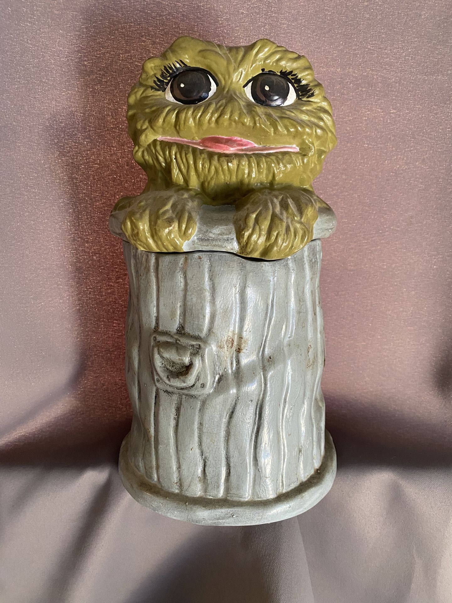 Sesame Street vintage 1970s Oscar the Grouch cookie jar