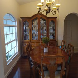Cherry Wood China Cabinet, NO DISHES