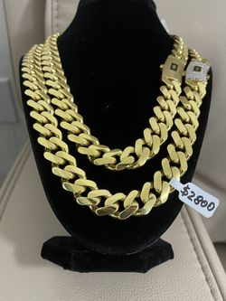 Cadenas De Oro 10 Kt Modelo Mónaco 