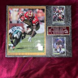 49ers Football Plaque Frank Gore