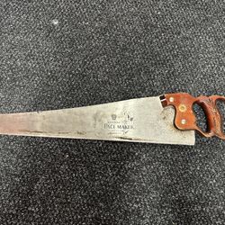VTG Disston Keystone K-3 Pace Maker  Etch Handsaw 26" 