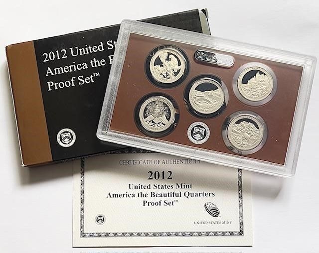 2012 U.S. Mint ATB Quarters Proof Set (5-coins)