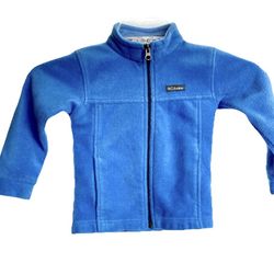 *EUC* COLUMBIA Toddler L/S Steens Mt Fleece Jacket - Full Zip - Blue - Size 4T