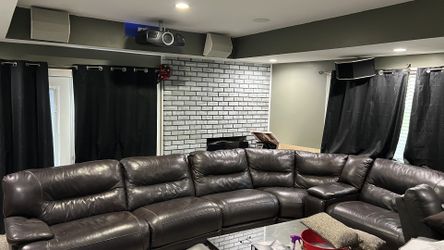 L- Shape Genuine Leather Couches