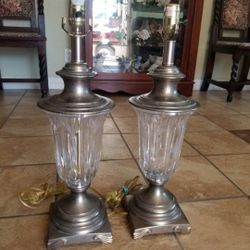 Set of 2 Heavy Lamps-22 inches tall
