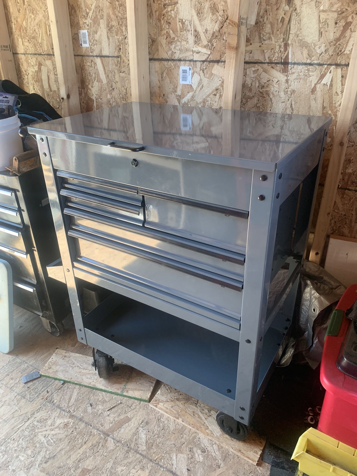 Five Drawer Mechanics Tool Cart