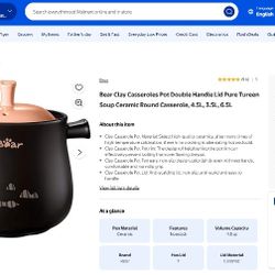 Bear Casseroles Pot 3L 