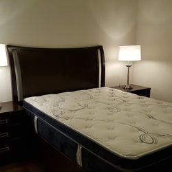 Queen Bed Frame With Mattress 