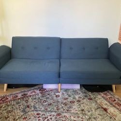 Blue Sofa/Futon