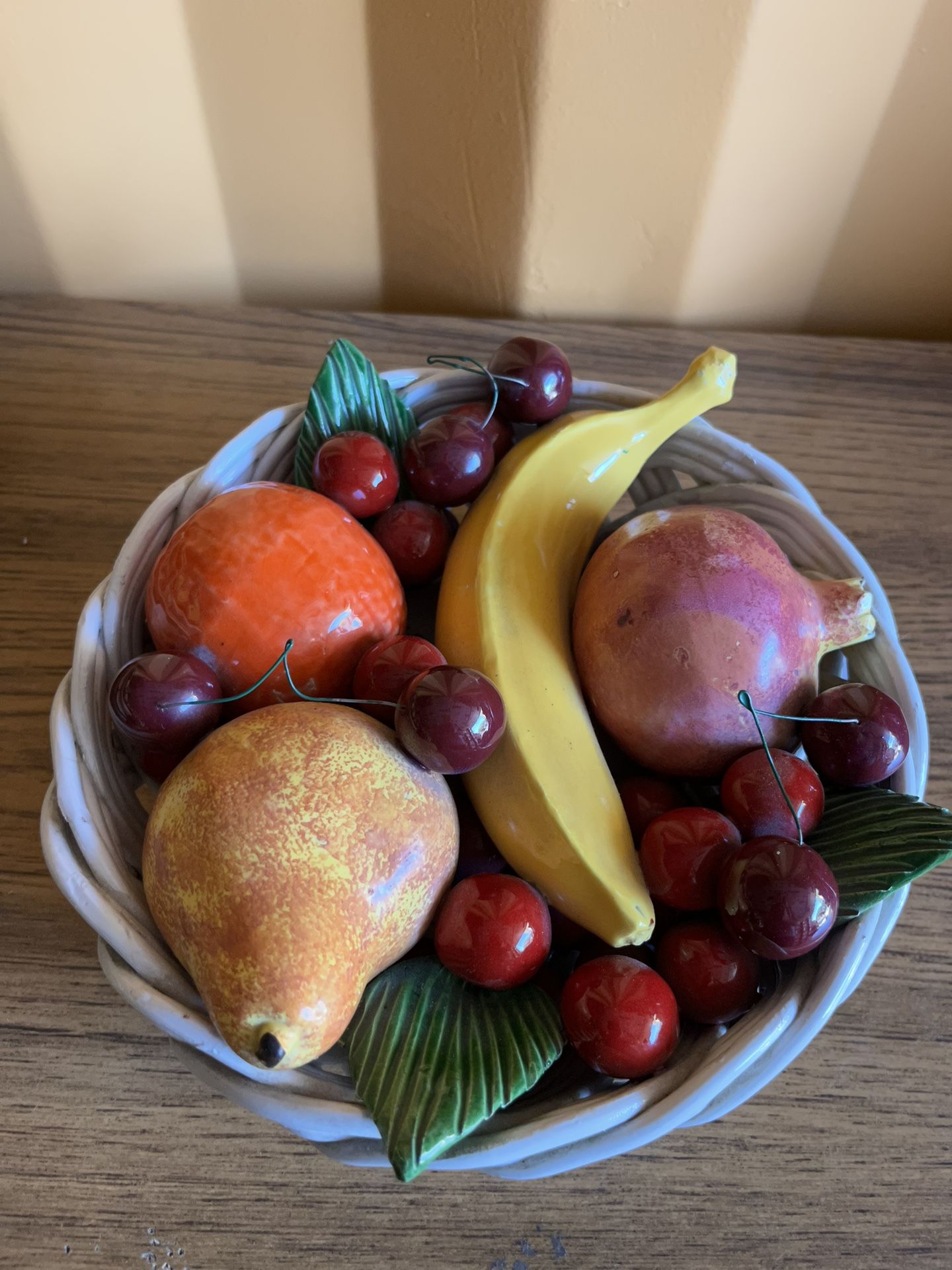 Vintage, ceramic fruit bowl