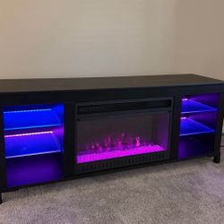 TV Stand with Electric Fireplace