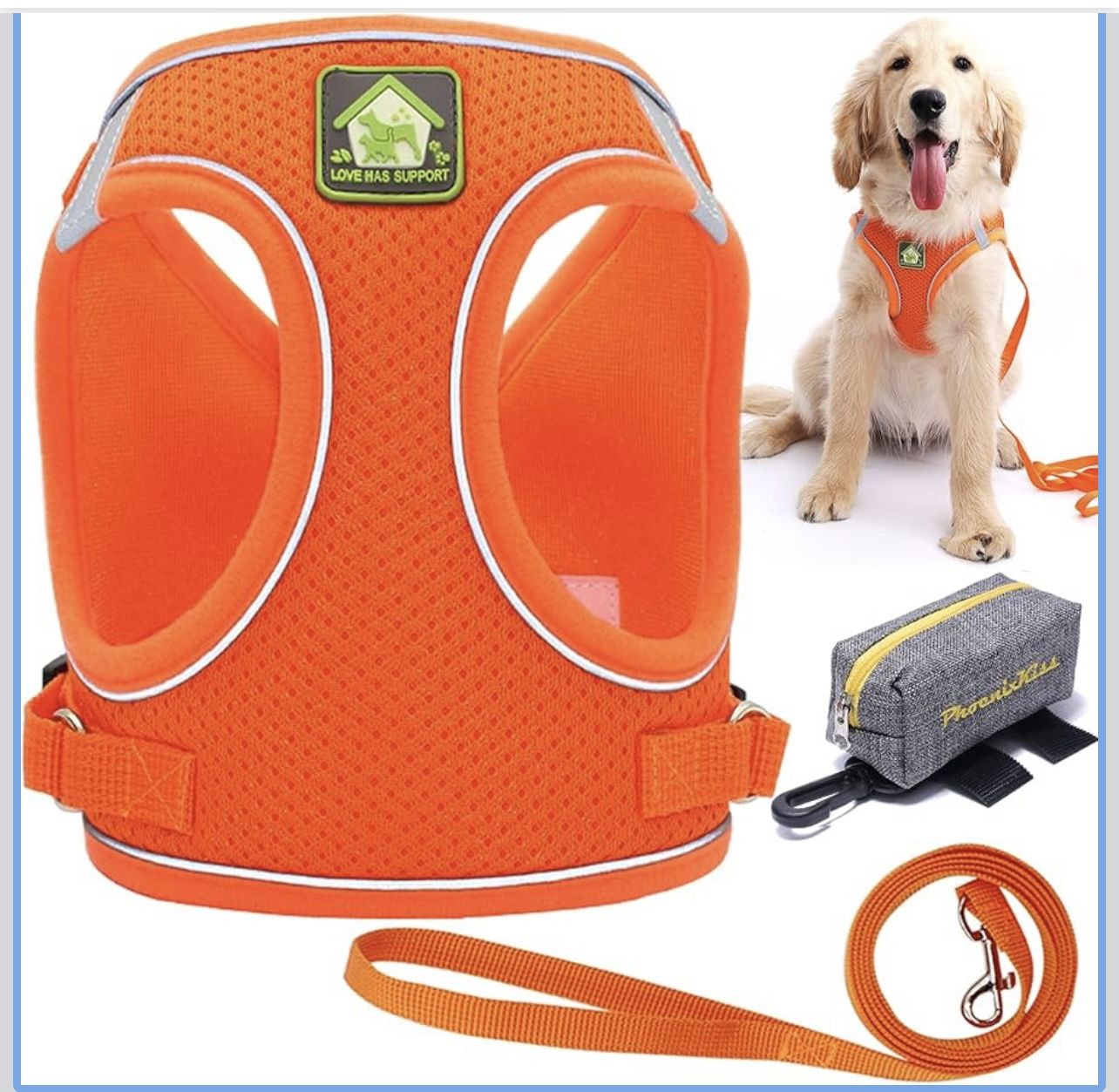 Dog Harness for Medium Small Dogs No Pull- Cat Harness-Breathable