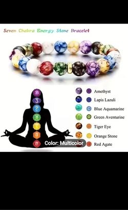 7 Chakra Reiki Healing Stone Bracelet 