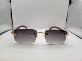 Cartier Glasses Rimless(Gray)Woods