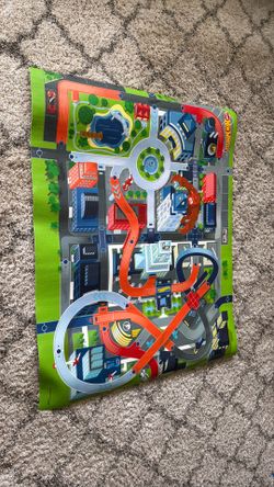 Hot wheels play mat