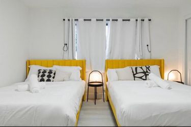 2 Modern Full-Size Beds with Mattresses for Sale
