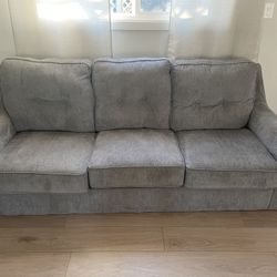 Blue Grey Gray Couch Set