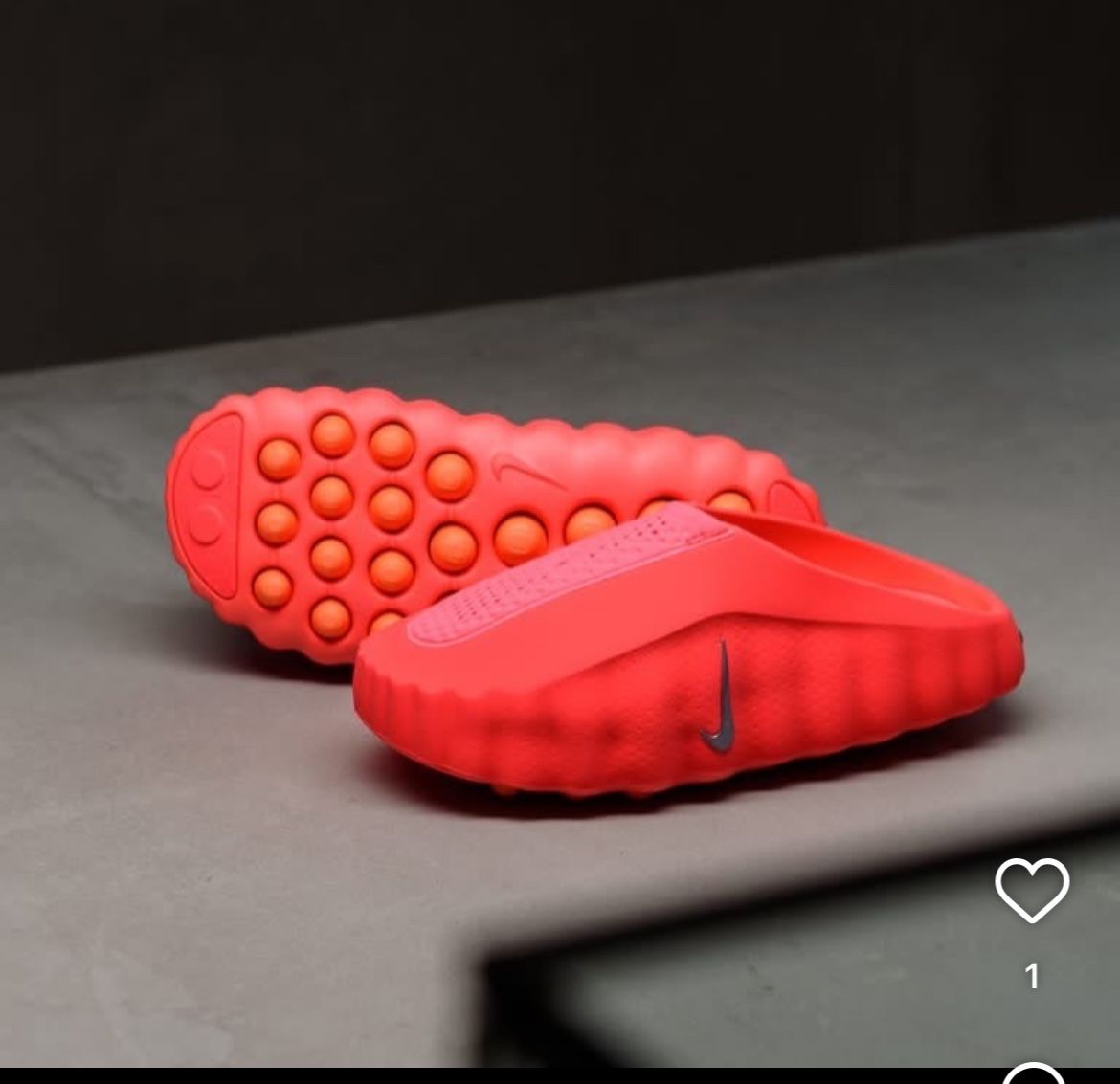 Nike Mind 001 slide Solar Red