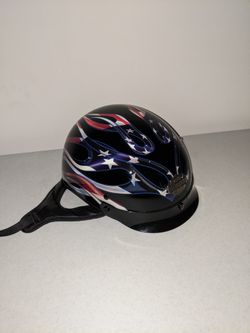Harley Davidson Men's Old Glory Half Helmet