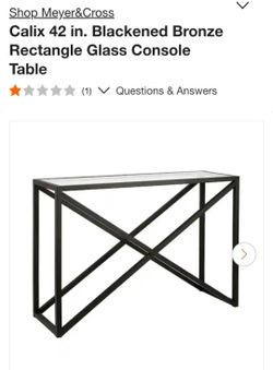 Console table