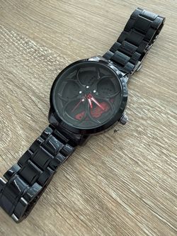 Black rim watch