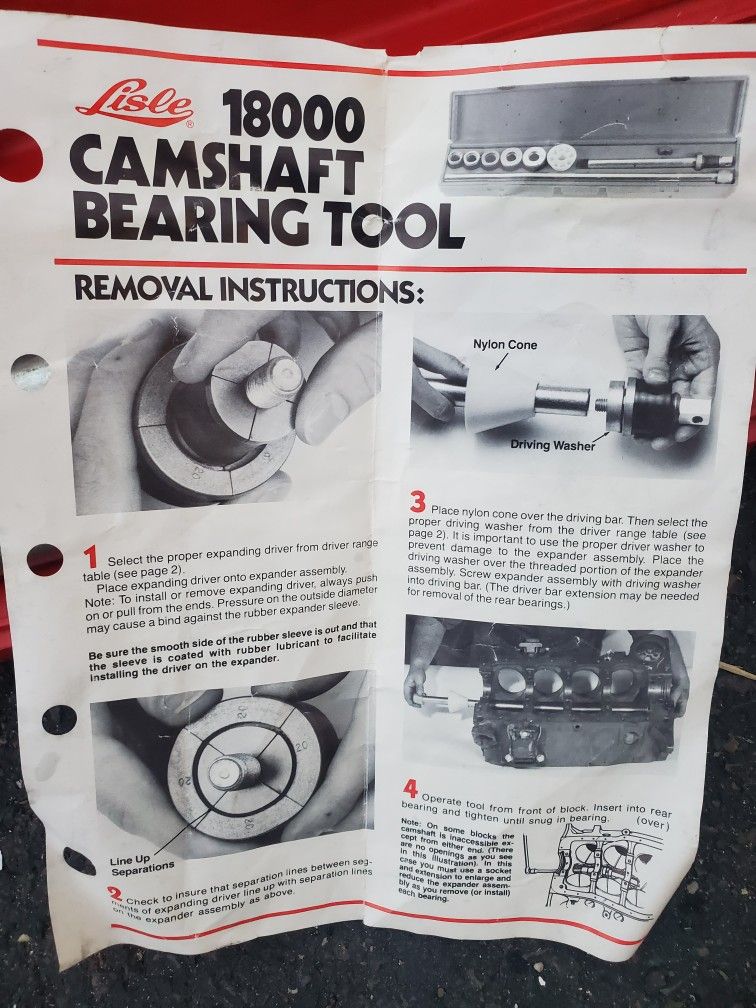 Lis18000 Cam Bearing Installation Tool