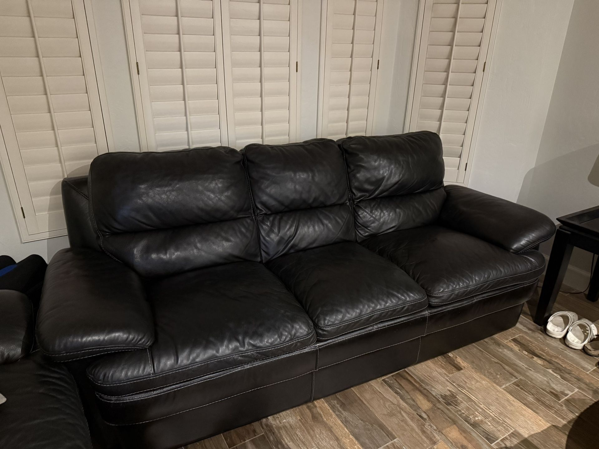 Full Leather Couches (Couch And Love Seat Combo)