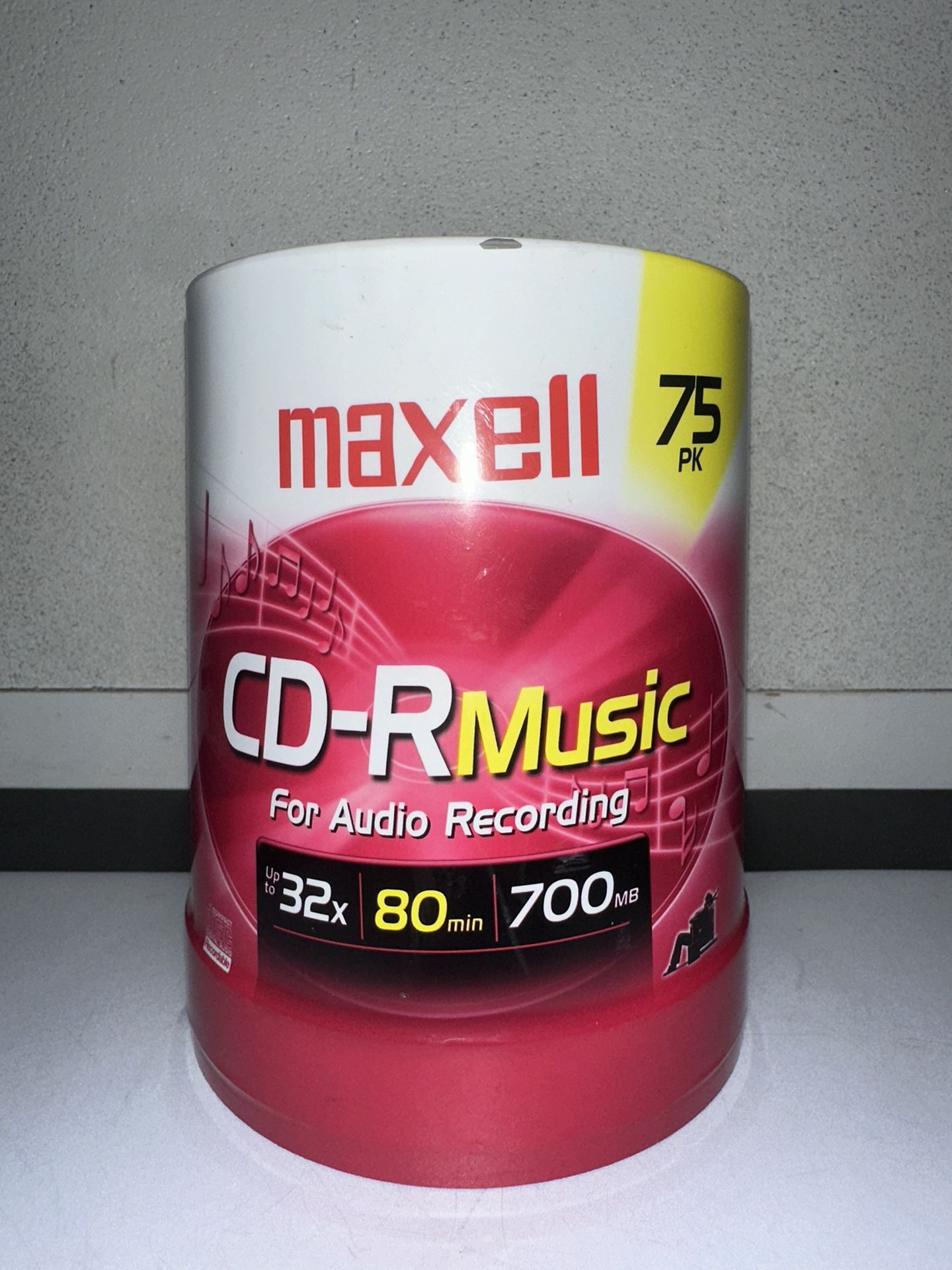 BRAND NEW Maxell CD-R Music-l Gold Blank 75 Discs 80 min 700MB NEW