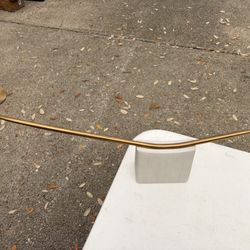 CB2 Brass and Sandstone Candle Holder