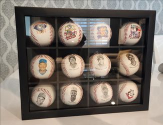 Florida Marlins 12 Baseballs and Case