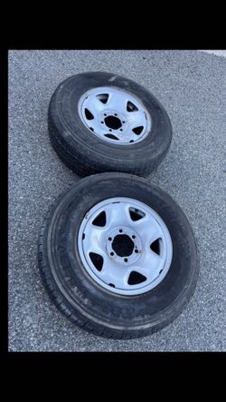 2 Only X 245/75r16 6x5.5 6x139.7 Toyota Tacoma Sequoia Tundra Chevrolet Tahoe Yukon Tundra 4Runner Wheels Rims Good 90% Treads Firestone Tires!!!!!!!