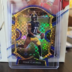 2020 Panini Select CHASE CLAYPOOL Blue Prizm Die Cut Concourse Rookie Steelers