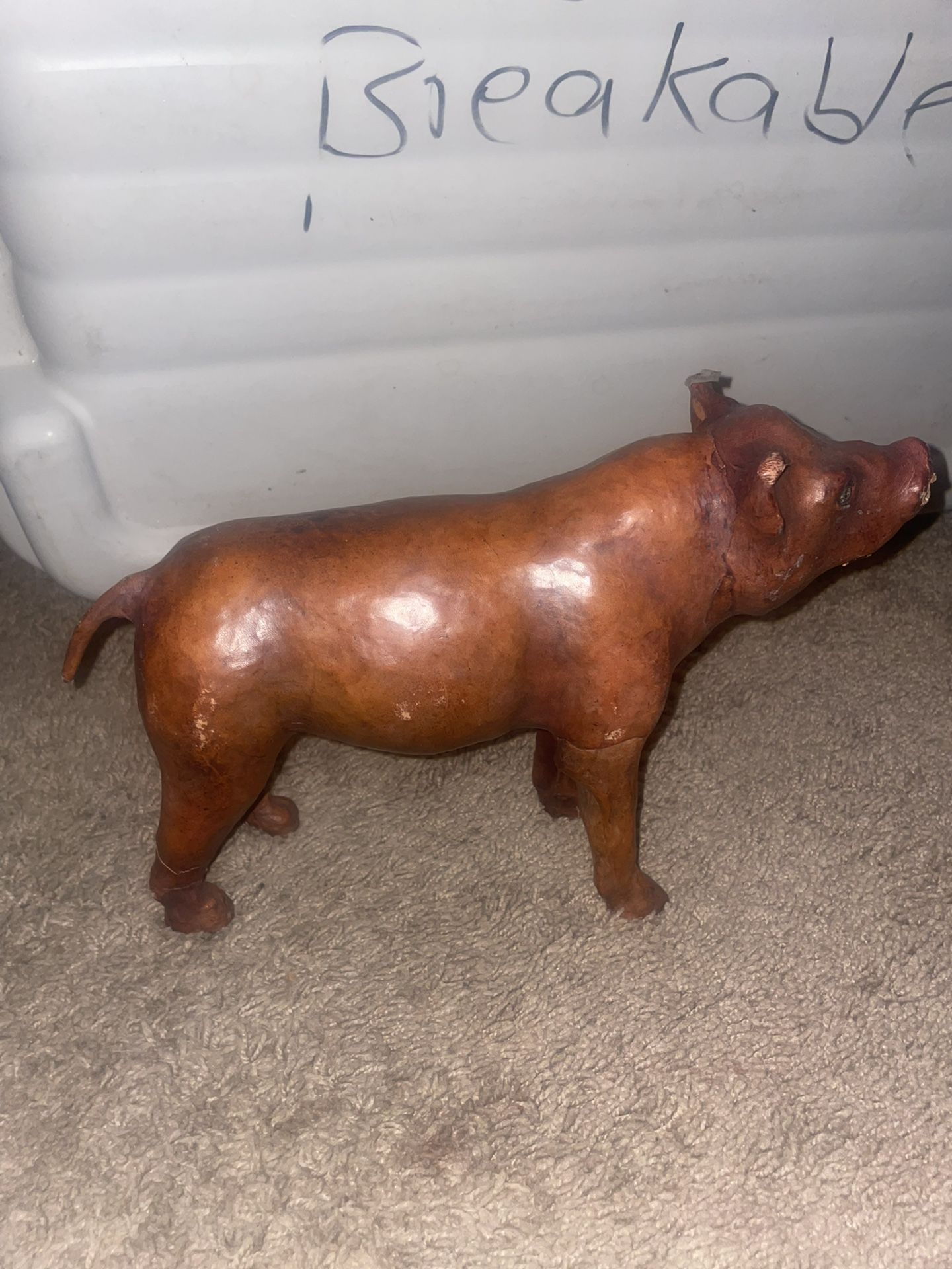Collectible African Leather Statues