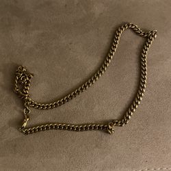 18k Gold Plated Chain Used Good Condition