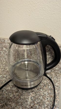 Hamilton Beach 1.2L Compact Glass Electric Kettle