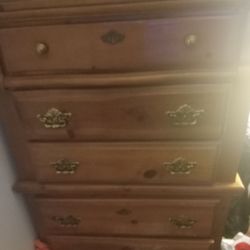 Oak Stand Up Dresser