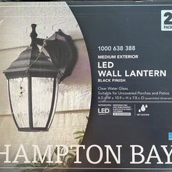 Hampton Bay  LED Outdoor  Wall Sconce (2-pack)