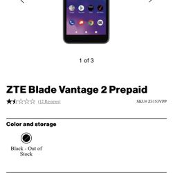 Prepaid Verizon ZTE Blade 