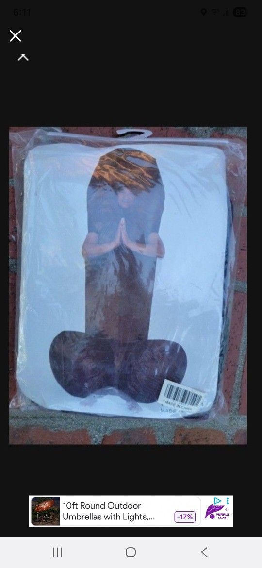 Halloween Costume Inflatable Penis Adult