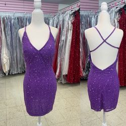 New With Tags Alyce Paris Hand Beaded Short Formal Dress & Homecoming Dress $99