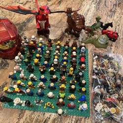 9+ lbs Bulk LEGO Lot – 80+ Minifigures & Accessories