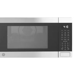 GE 1.0-cu ft Small 1050 -Watt Air Fry Countertop Convection Microwave ( Stainless Steel )