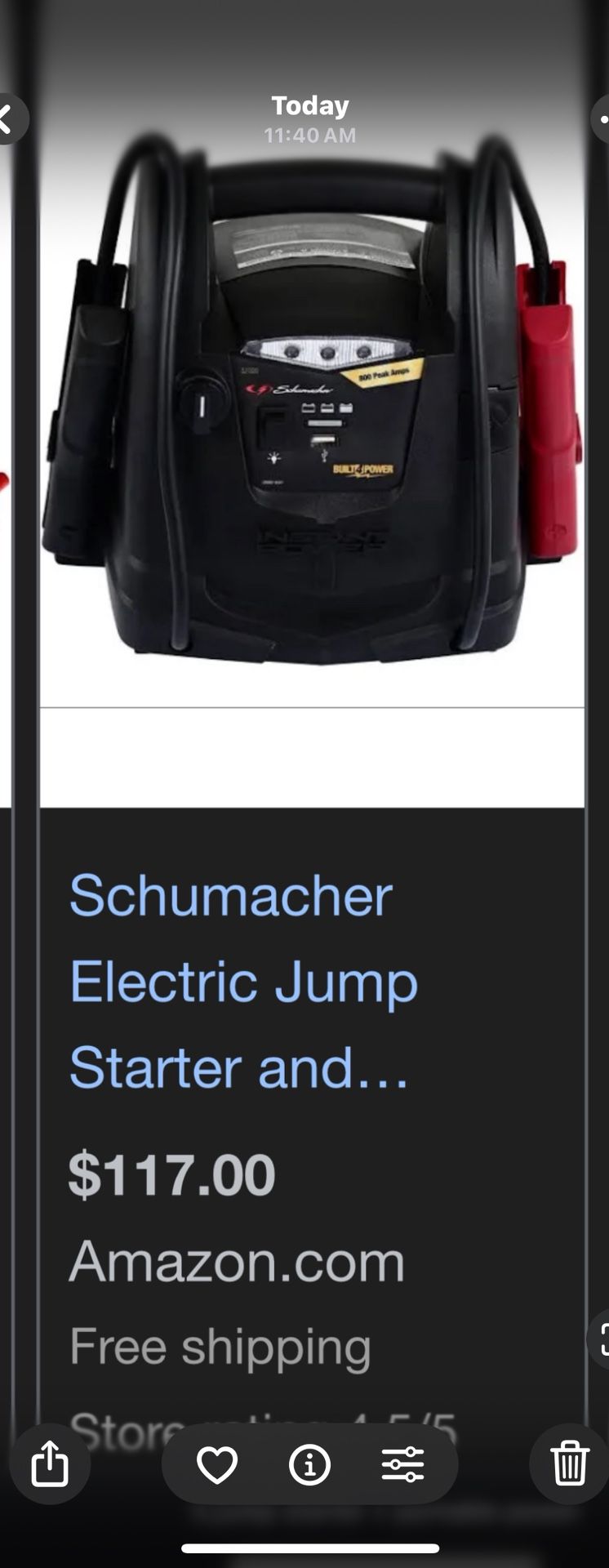 Jump Starter + Portable Power SCHUMACHER