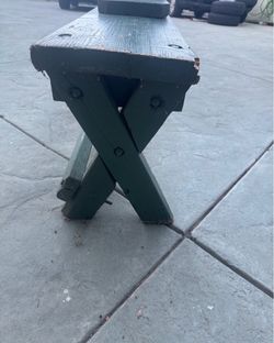 Wood bench