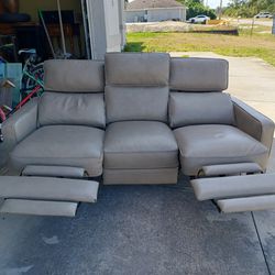 Leather Adjustable Sofa