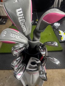 🔥 WILSON HOPE PLATINUM WOMEN’S COMPLETE GOLF SET + BAG 🔥 DRIVER • WOODS • HYBRID • IRONS • PUTTER