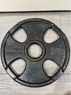 Olympic Weight Plates Set 255 lbs – Weider – 2” Hole – Complete Set